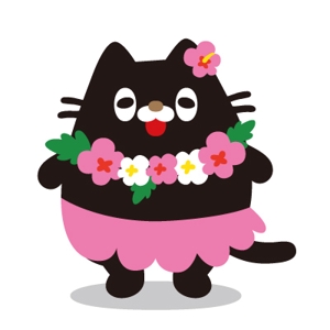 D-Cafe　 (D-Cafe)さんのハワイアンな猫のキャラクターデザインへの提案
