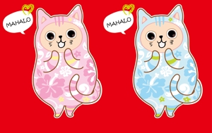 Ishibashiya (Ishibashiya)さんのハワイアンな猫のキャラクターデザインへの提案