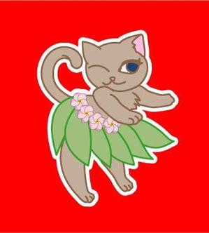 celestialrose8888さんのハワイアンな猫のキャラクターデザインへの提案
