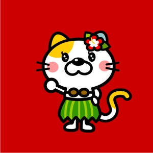 Jelly (Jelly)さんのハワイアンな猫のキャラクターデザインへの提案