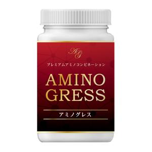 naho-design ()さんの40代50代向け新発売の高品質アミノ酸サプリメントのボトルラベルのデザインへの提案