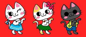 nika705 (nika705)さんのハワイアンな猫のキャラクターデザインへの提案
