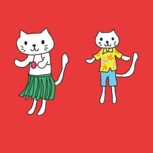 haco (hacotani)さんのハワイアンな猫のキャラクターデザインへの提案