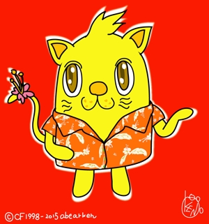 kusunei (soho8022)さんのハワイアンな猫のキャラクターデザインへの提案