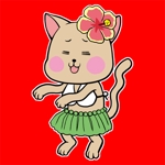 B-suke (BSUKE)さんのハワイアンな猫のキャラクターデザインへの提案