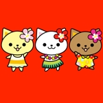 risa (risa0714)さんのハワイアンな猫のキャラクターデザインへの提案
