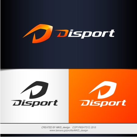 MKD_design (MKD_design)さんのジムの運営や、スポーツ、フィットネスに関わる『Disport』のロゴへの提案