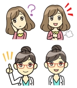 瀬奈 (inamori-kyouko)さんの女性と先生のキャラクターデザインへの提案