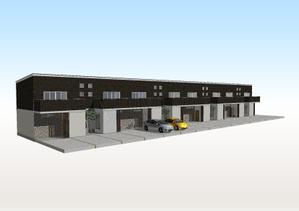 mimomaru (mimomaru)さんの木造2階建アパートの外観イメージパースへの提案
