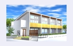 DESIGN　STATION (naoki-kusano)さんの木造2階建アパートの外観イメージパースへの提案