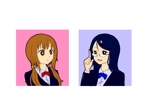 のりしお (nori_sio)さんのWEBサイトで使用する2人の女子高生のキャラクターデザインへの提案