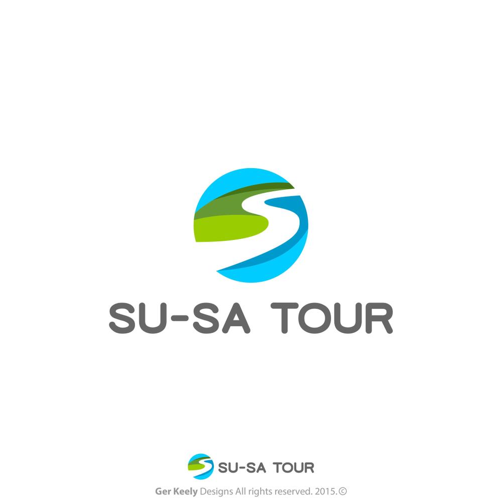 タイ（国）で出店する日本人観光客向け、旅行代理店「SU-SA TOUR」（スーサツアー）のロゴ