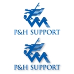 tonton2xさんの「P&H SUPPORT」のロゴ作成への提案
