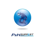 mikejiさんの「P&H SUPPORT」のロゴ作成への提案