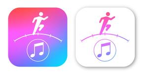 キーズデザイン合同会社 (keikotai)さんのランニング用音楽プレーヤーアプリ(iOS)のアイコンデザインへの提案