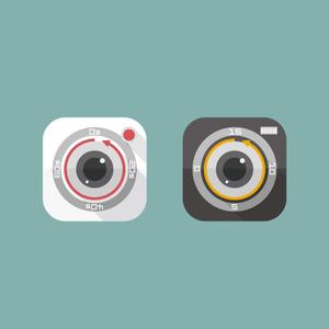 カタチデザイン (katachidesign)さんの既存iOSアプリ（2本：ビデオ＆カメラ）のアイコンをiOS7系フラットデザインにリニューアル。への提案