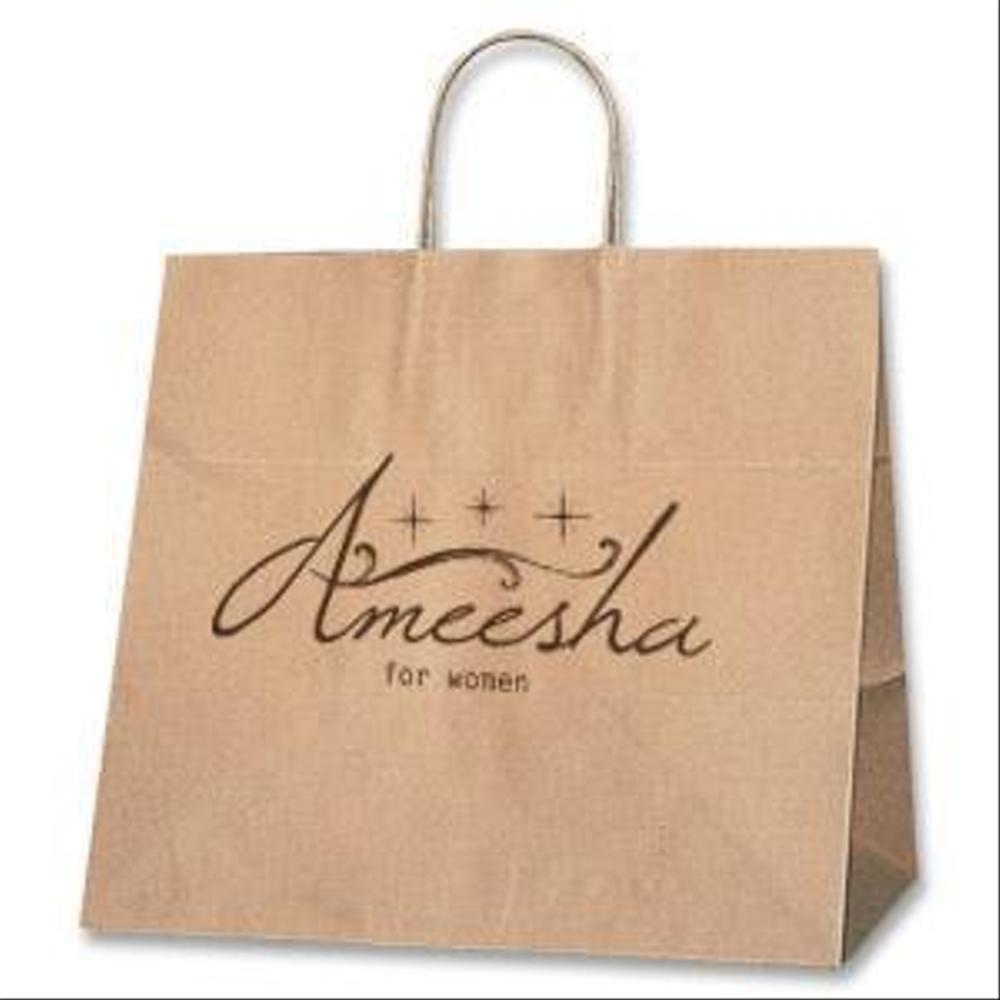 「Ameesha」のロゴ作成