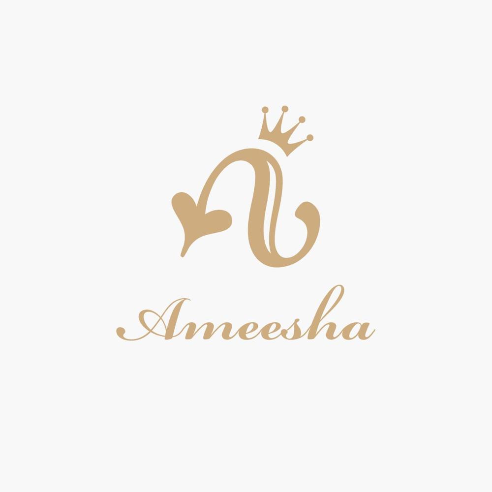 「Ameesha」のロゴ作成