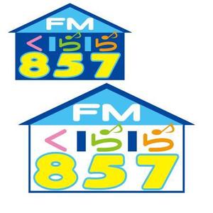 picchiさんの新設コミュニティFM放送局（ラジオ局）「FMくらら857」のロゴへの提案