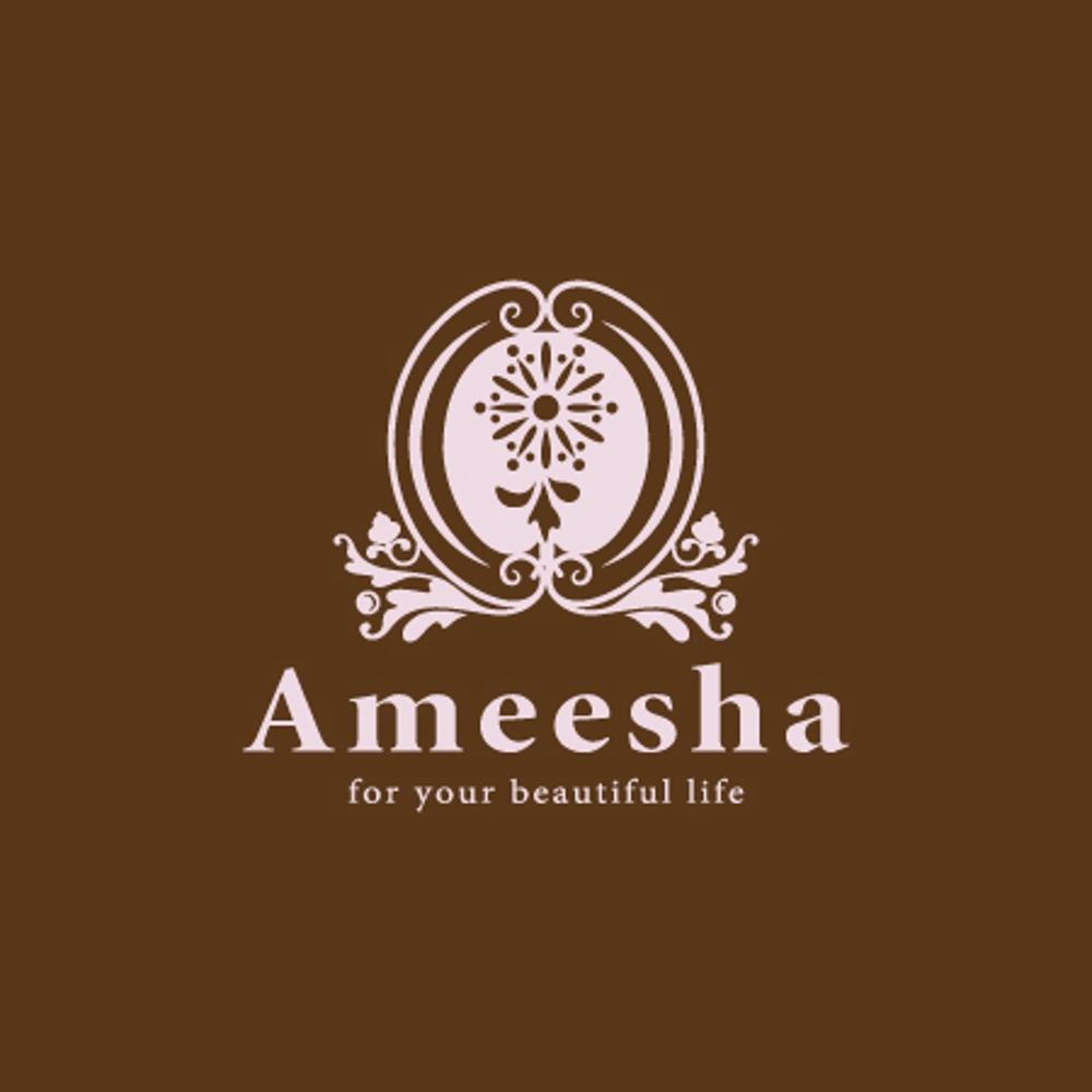 「Ameesha」のロゴ作成
