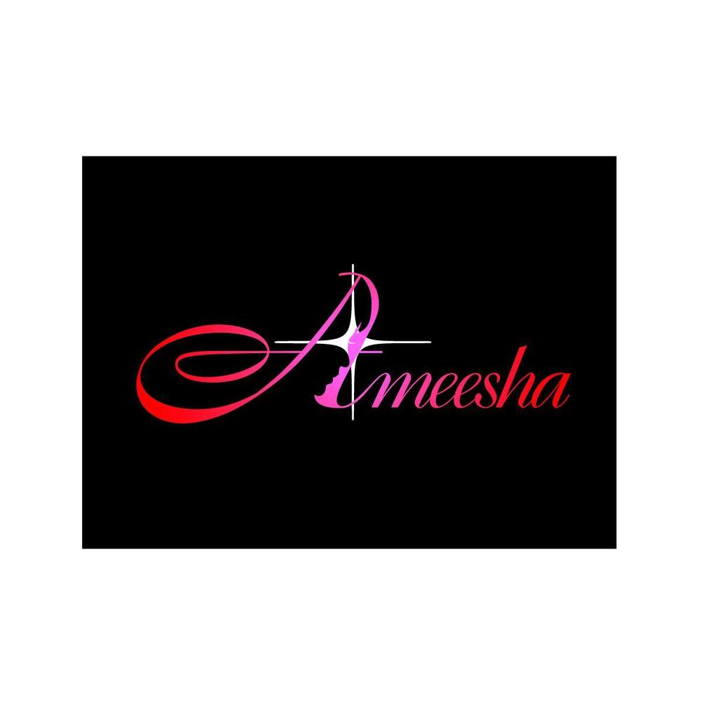 「Ameesha」のロゴ作成