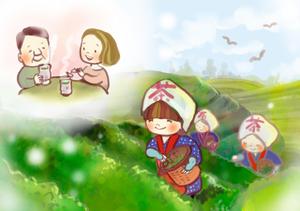 hakka (hakka)さんのお茶に関するイラストへの提案