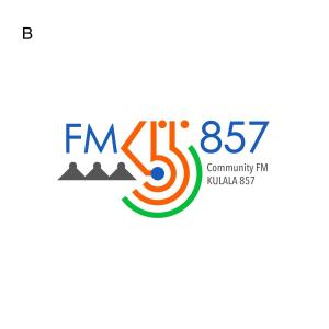 dscltyさんの新設コミュニティFM放送局（ラジオ局）「FMくらら857」のロゴへの提案