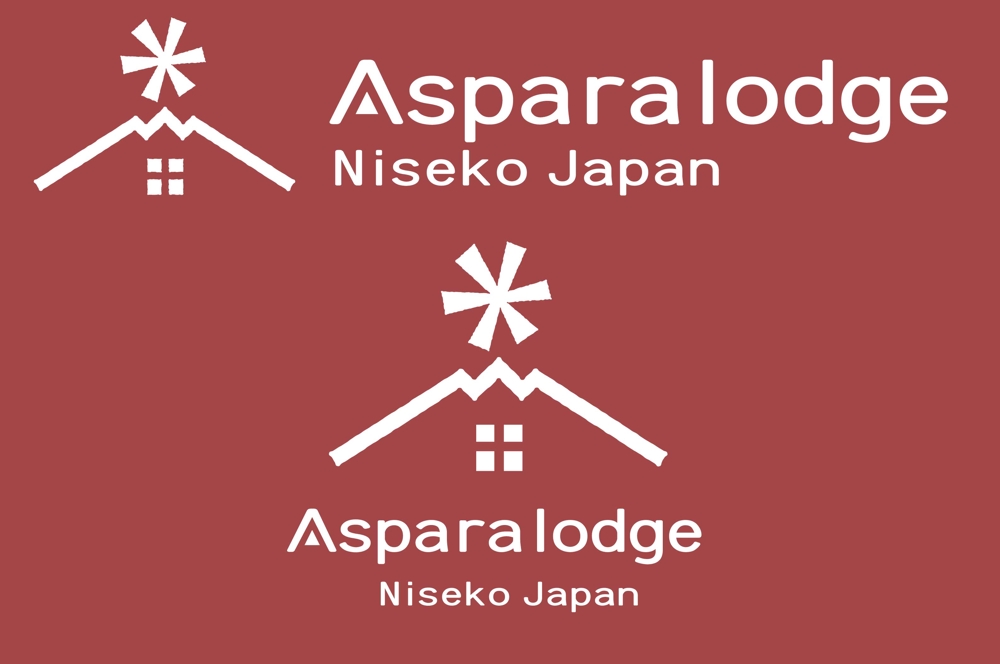 スキーロッジ（素泊まり宿）のロゴ