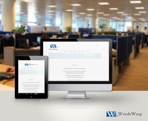 WDO (WD-Office)さんの翻訳・通訳サイト「Wordswarp」のロゴへの提案