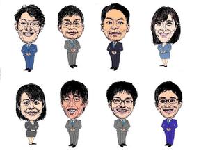TETUOKARUBE (user-TETUO)さんの弁護士８名のイラスト（似顔絵）作成への提案
