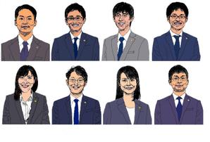 TETUOKARUBE (user-TETUO)さんの弁護士８名のイラスト（似顔絵）作成への提案