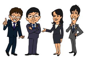 boo28さんの弁護士８名のイラスト（似顔絵）作成への提案