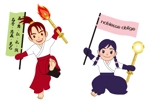 KIN46 ()さんの幼児教室のキャラクター制作　男の子と女の子一対。への提案