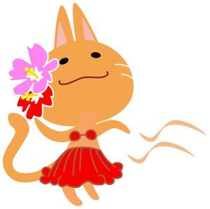 株式会社エルエルパレス／岩気裕司 (elpiy)さんのフラダンス教室のキャラクターデザインへの提案