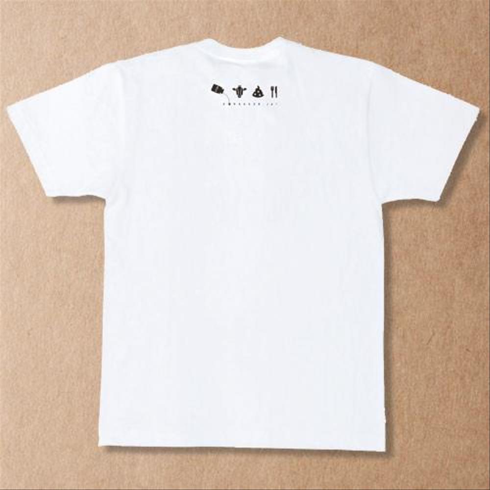 Caféスタッフのユニフォーム　Tシャツデザイン
