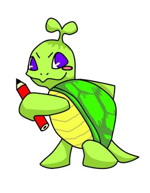 田中薫 (KaoruTanaka)さんのカメをモチーフにしたキャラクターデザイン（学習塾のイメージキャラクター）への提案