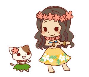 白夏 (siro1005)さんのフラダンス教室のキャラクターデザインへの提案