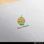 nobuworks (nobuworks)さんのコールドプレスフレッシュジュース専門店「juicy planet」のロゴへの提案