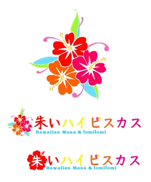 テキスタイルデザインラボ (uniuni93)さんのハワイアンマナヒーリングの朱実カウラオヒのロゴへの提案