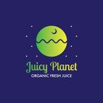 砂糖デザイン (satodesign)さんのコールドプレスフレッシュジュース専門店「juicy planet」のロゴへの提案