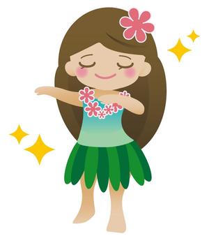 喜多見　朱 (Meira777)さんのフラダンス教室のキャラクターデザインへの提案