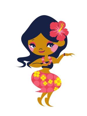 ヒラカキ (hirakaki)さんのフラダンス教室のキャラクターデザインへの提案