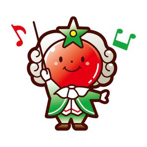 田村 ()さんの音楽家「バッハ」と野菜「トマト」を組み合わせたキャラクターデザインへの提案