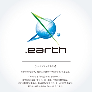 ハナトラ (hanatora)さんの新しいドメイン「.earth」ロゴデザイン募集への提案