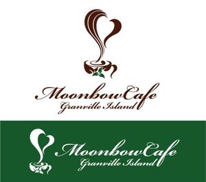 ● (yossi0714)さんの カナダ　バンクーバー／ナチュラルカフェの Moonbow cafe のブランドロゴ。への提案