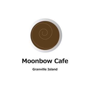 波乗りウサギ (RabbitK)さんの カナダ　バンクーバー／ナチュラルカフェの Moonbow cafe のブランドロゴ。への提案