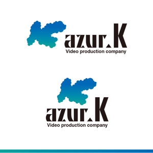 worker (worker1311)さんの映像制作会社「映像制作 azur.K」のロゴへの提案