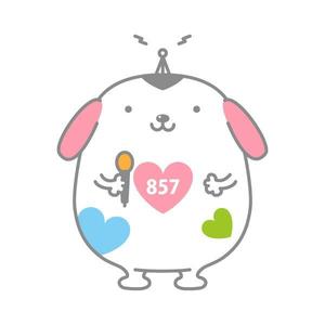 kawaccoさんの新設コミュニティFM放送局（ラジオ局）「FMくらら857」のキャラクターデザインへの提案