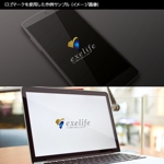 Thunder Gate design (kinryuzan)さんのインターネット情報サービス「exelife」のロゴへの提案
