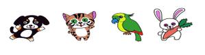 熊谷小次郎 (kumagai-kojiro)さんの春日丘動物病院（犬、猫、うさぎ、小鳥）のキャラクターデザインへの提案
